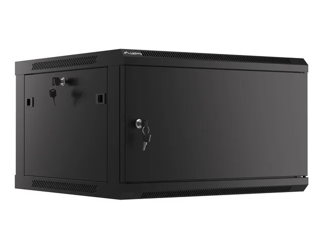 Lanberg Επιτοίχια Καμπίνα Rack 6U 60x60x37.9cm Μαύρο WF01-6606-00B Lanberg Επιτοίχια Καμπίνα Rack 6U 60x60x37.9cm Μαύρο WF01-6606-00B - Image 1