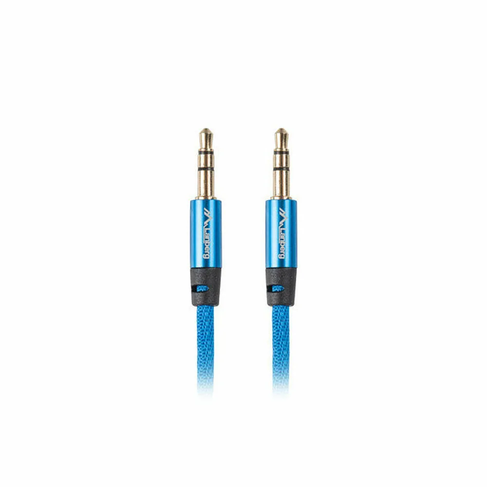 Lanberg Καλώδιο Ήχου 3.5mm male - 3.5mm male Μπλε 2m με Επίχρυσους Ακροδέκτες CA-MJMJ-10CU-0020-BL Lanberg Καλώδιο Ήχου 3.5mm male - 3.5mm male Μπλε 2m με Επίχρυσους Ακροδέκτες CA-MJMJ-10CU-0020-BL - Image 1