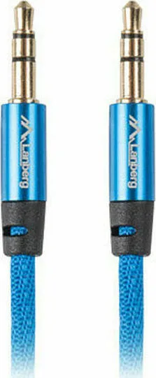 Lanberg Καλώδιο Ήχου 3.5mm male - 3.5mm male Μπλε 3m CA-MJMJ-10CU-0030-BL Lanberg Καλώδιο Ήχου 3.5mm male - 3.5mm male Μπλε 3m CA-MJMJ-10CU-0030-BL - Image 1