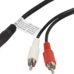 Lanberg Καλώδιο Ήχου 3.5mm male - RCA male Μαύρο 1.5m CA-MJRC-10CC-0015-BK