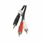 Lanberg Καλώδιο Ήχου 3.5mm male - RCA male Μαύρο 5m CA-MJRC-10CC-0050-BK