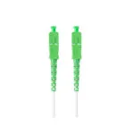 Lanberg Καλώδιο Οπτικής Ίνας SC/APC-SC/APC 10m Λευκό FO-SASA-SS31-0100-WH