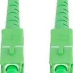 Lanberg Καλώδιο Οπτικής Ίνας SC/APC-SC/APC 25m Λευκό FO-SASA-SS21-0250-WH