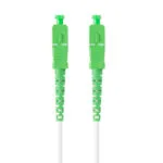 Lanberg Καλώδιο Οπτικής Ίνας SC/APC-SC/APC 5m Λευκό FO-SASA-SS21-0050-WH