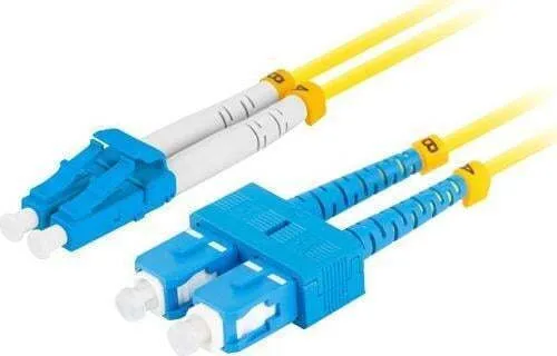 Lanberg Καλώδιο Οπτικής Ίνας SC/UPC-LC/UPC 2m Πολύχρωμο FO-SULU-SD11-0020-YE Lanberg Καλώδιο Οπτικής Ίνας SC/UPC-LC/UPC 2m Πολύχρωμο FO-SULU-SD11-0020-YE - Image 1
