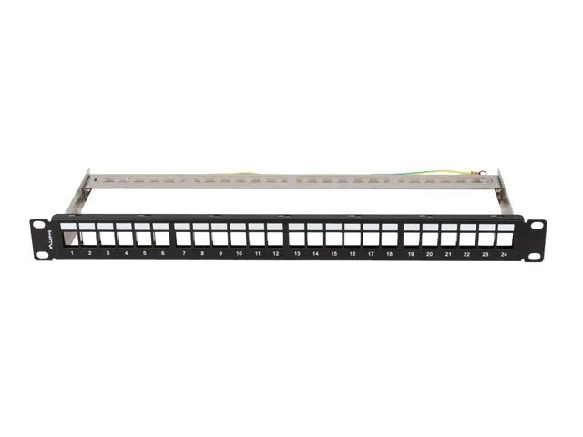 Lanberg Lanberg Patch Panel Κενό 24 Θύρες 1u 19inch Ftp Keystone Modules Μαύρο Lanberg Lanberg Patch Panel Κενό 24 Θύρες 1u 19inch Ftp Keystone Modules Μαύρο - Image 1