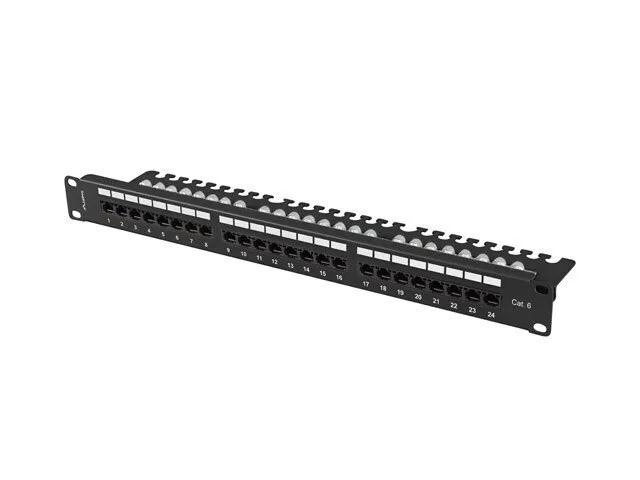 Lanberg Patch Panel για Rack 1U 19" 24 Θυρών cat6 Μαύρο PPU6-1124-B Lanberg Patch Panel για Rack 1U 19" 24 Θυρών cat6 Μαύρο PPU6-1124-B - Image 1