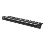Lanberg Patch Panel για Rack 1U 19" 24 Θυρών Μαύρο