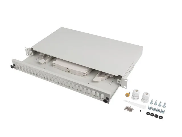 Lanberg Patch Panel για Rack 1U 19" Γκρι FOP1-24SD-LQS Lanberg Patch Panel για Rack 1U 19" Γκρι FOP1-24SD-LQS - Image 1
