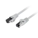 Lanberg S/FTP Cat.8.1 Καλώδιο Δικτύου Ethernet 1m Γκρι PCF8-10CU-0100-S