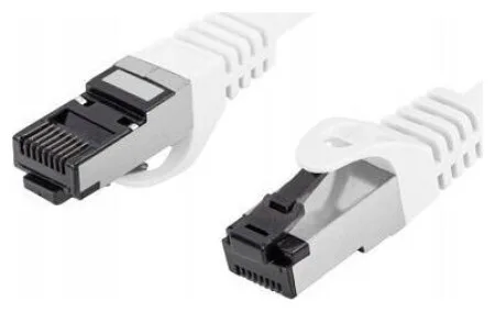 Lanberg S/FTP Cat.8.1 Καλώδιο Δικτύου Ethernet 1m Λευκό PCF8-10CU-0100-W Lanberg S/FTP Cat.8.1 Καλώδιο Δικτύου Ethernet 1m Λευκό PCF8-10CU-0100-W - Image 1