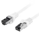 Lanberg S/FTP Cat.8.1 Καλώδιο Δικτύου Ethernet 2m Λευκό PCF8-10CU-0200-W