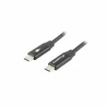 Lanberg USB 2.0 Cable USB-C male - USB-C 60W PD Μαύρο 0.5m CA-CMCM-40CU-0005-BK