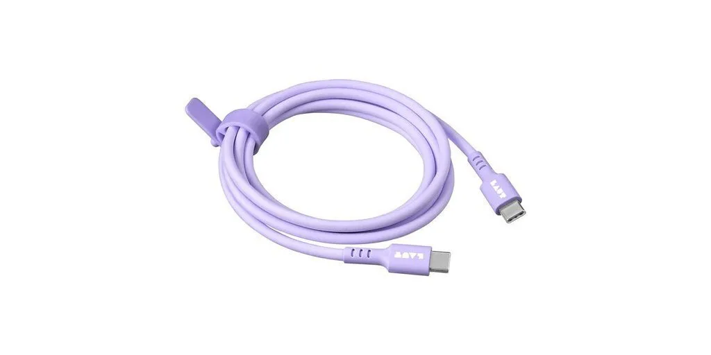 Laut Braided USB 2.0 Cable USB-C male - USB-C 60W PD Μωβ 1.5m Laut Braided USB 2.0 Cable USB-C male - USB-C 60W PD Μωβ 1.5m - Image 1
