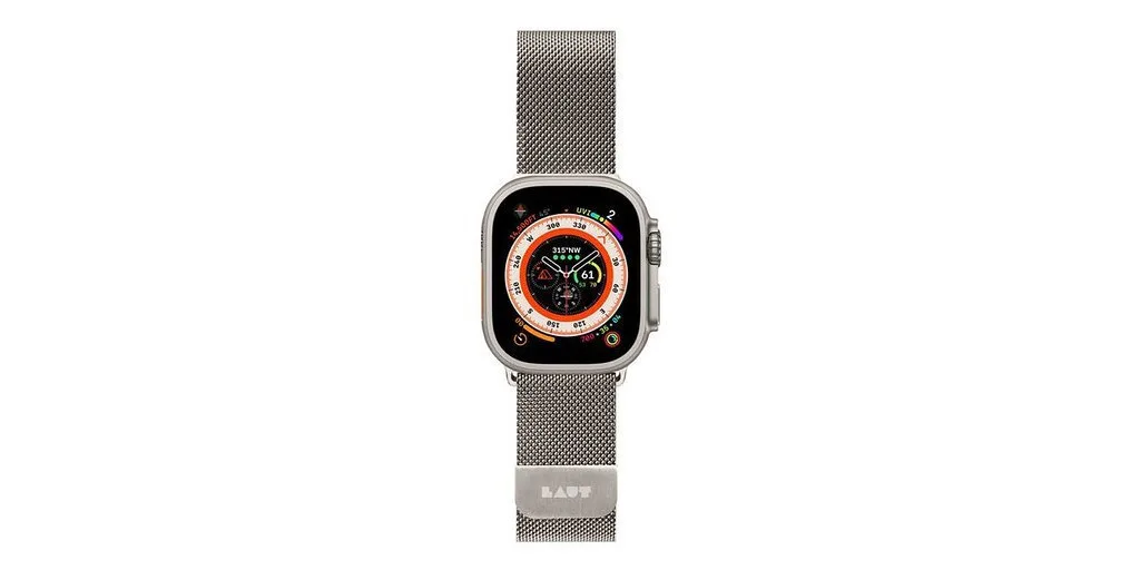 Laut Λουράκι Ανοξείδωτο Ατσάλι Ασημί (Galaxy Watch UltraApple Watch 44/45/46mm/Ultra 49mm) Laut Λουράκι Ανοξείδωτο Ατσάλι Ασημί (Galaxy Watch UltraApple Watch 44/45/46mm/Ultra 49mm) - Image 1