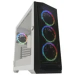 LC-Power 805BW Holo-1_X Gaming Midi Tower Κουτί Υπολογιστή με Πλαϊνό Παράθυρο Λευκό