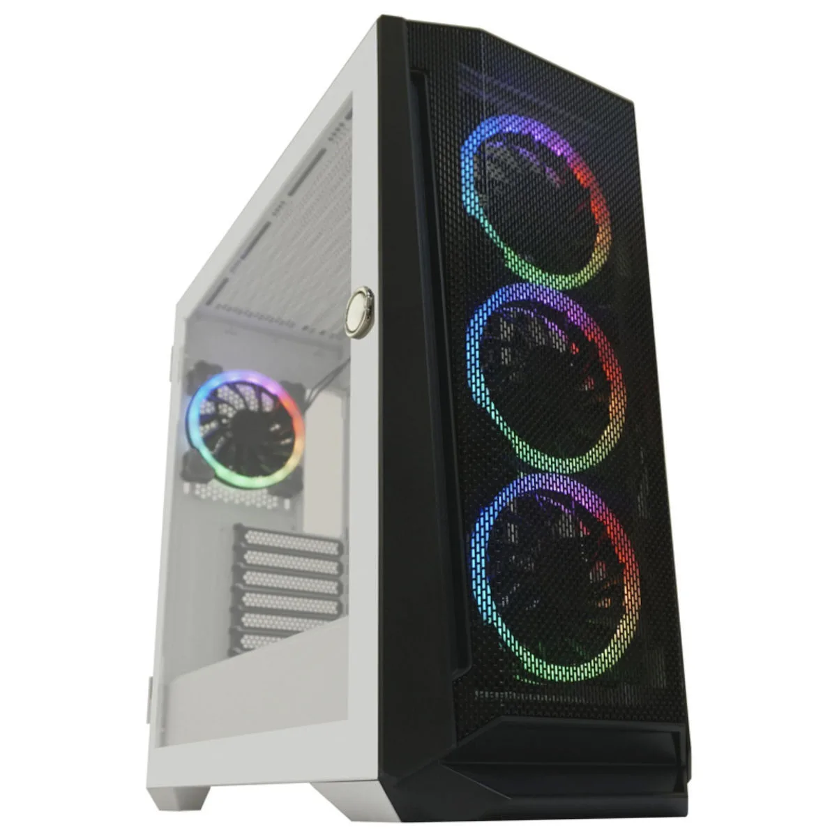 LC-Power 805BW Holo-1_X Gaming Midi Tower Κουτί Υπολογιστή με Πλαϊνό Παράθυρο Λευκό LC-Power 805BW Holo-1_X Gaming Midi Tower Κουτί Υπολογιστή με Πλαϊνό Παράθυρο Λευκό - Image 1