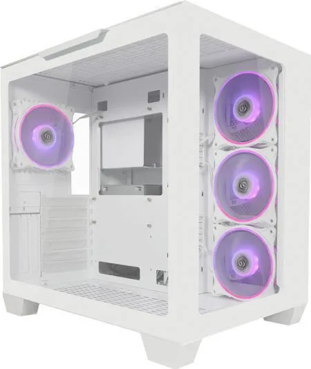 LC-Power 807W Stormwatch_X Gaming Midi Tower Κουτί Υπολογιστή με Πλαϊνό Παράθυρο Λευκό LC-Power 807W Stormwatch_X Gaming Midi Tower Κουτί Υπολογιστή με Πλαϊνό Παράθυρο Λευκό - Image 1