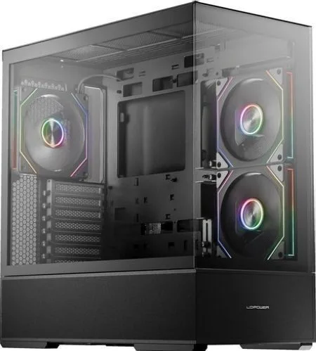 LC-Power Gaming 812B Onyx Vision Midi Tower Κουτί Υπολογιστή με Πλαϊνό Παράθυρο Μαύρο LC-Power Gaming 812B Onyx Vision Midi Tower Κουτί Υπολογιστή με Πλαϊνό Παράθυρο Μαύρο - Image 1