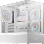 LC-Power Gaming 812W Quartz Vision Midi Tower Κουτί Υπολογιστή με Πλαϊνό Παράθυρο Λευκό