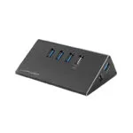 LC-Power Hub 3 Θυρών USB 3.0 με σύνδεση USB-A LC-HUB-ALU-2B-4
