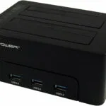 LC-Power LC-DOCK-U3-HUB Docking Station για 2 Σκληρούς Δίσκους SATA 3.5" / 2.5" με σύνδεση USB 3.0