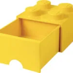 LEGO Παιδικό Κουτί Αποθήκευσης από Πλαστικό 4 Knobs Κίτρινο 25x25x18cm 40051732