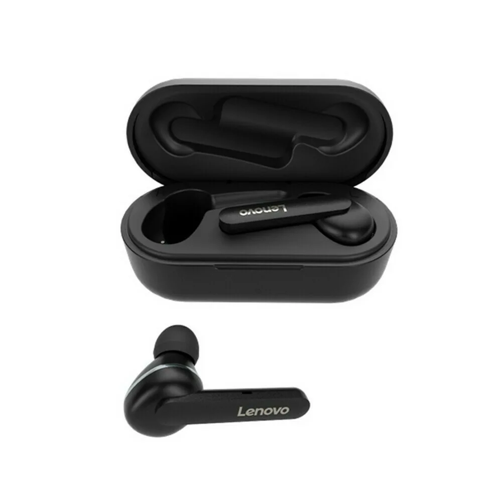 Lenovo HT28 In-ear Bluetooth Handsfree Ακουστικά με Αντοχή στον Ιδρώτα και Θήκη Φόρτισης Μαύρα Lenovo HT28 In-ear Bluetooth Handsfree Ακουστικά με Αντοχή στον Ιδρώτα και Θήκη Φόρτισης Μαύρα - Image 1