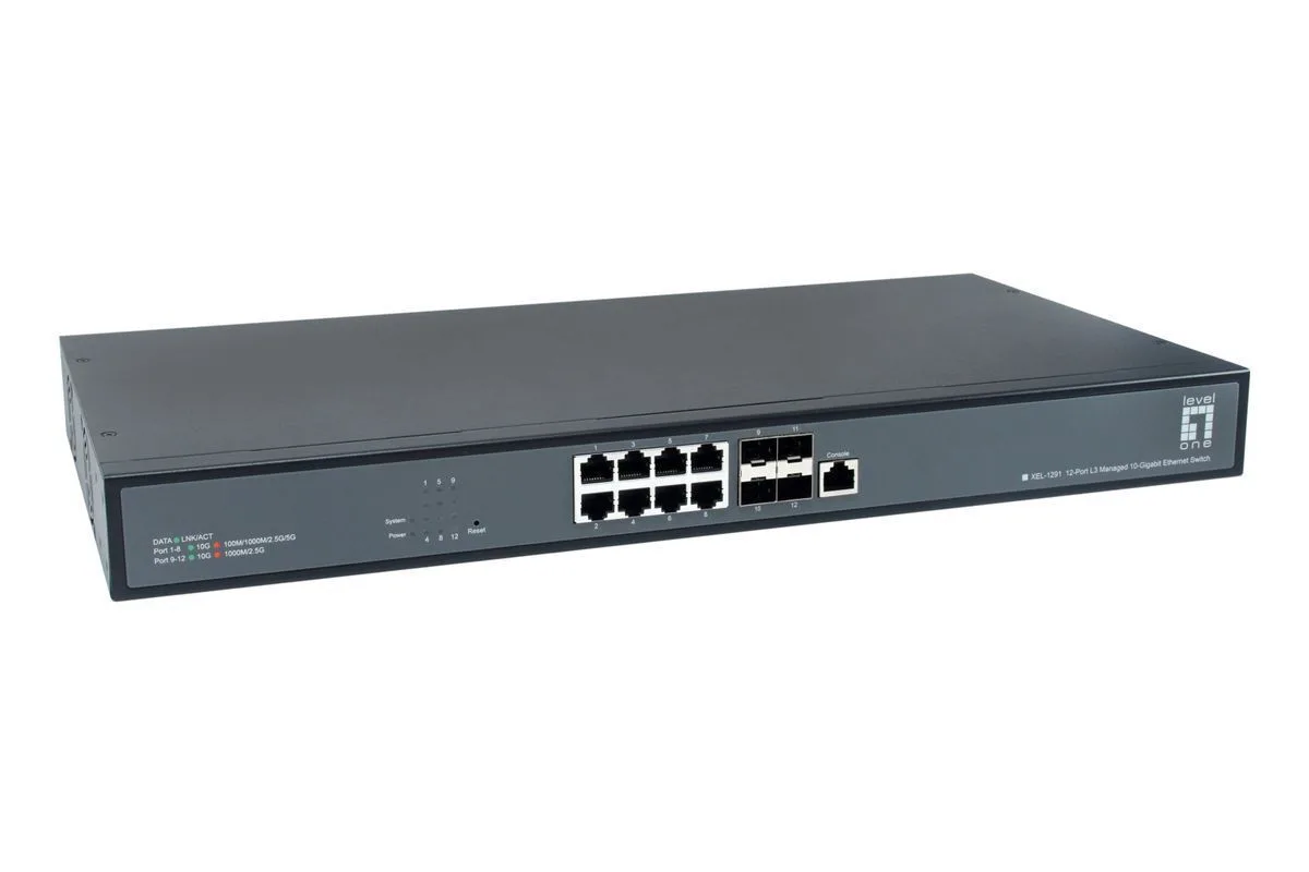 Level One XEL-1291 Managed L3 Switch με 8 Θύρες Gigabit (1Gbps) Ethernet και 4 SFP Θύρες Level One XEL-1291 Managed L3 Switch με 8 Θύρες Gigabit (1Gbps) Ethernet και 4 SFP Θύρες - Image 1