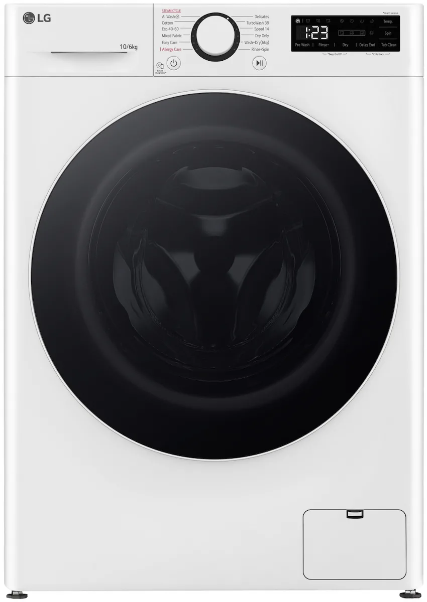 LG F4DR510S0W Πλυντήριο-Στεγνωτήριο Ρούχων 10kg/6kg Ατμού 1400 Στροφές LG F4DR510S0W Πλυντήριο-Στεγνωτήριο Ρούχων 10kg/6kg Ατμού 1400 Στροφές - Image 1