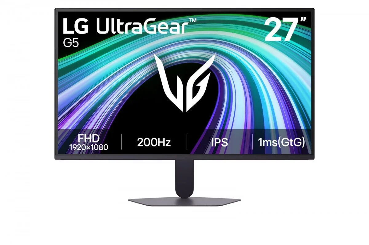 LG UltraGear G5 IPS HDR Gaming Monitor 27" FHD 1920x1080 200Hz με Χρόνο Απόκρισης 1ms GTG LG UltraGear G5 IPS HDR Gaming Monitor 27" FHD 1920x1080 200Hz με Χρόνο Απόκρισης 1ms GTG - Image 1