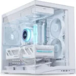Lian Li O11 Dynamic Mini V2 Flow Gaming Midi Tower Κουτί Υπολογιστή με Πλαϊνό Παράθυρο Λευκό