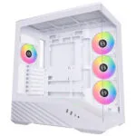 Lian Li Vector V100 Gaming Midi Tower Κουτί Υπολογιστή με Πλαϊνό Παράθυρο και ARGB Φωτισμό Λευκό