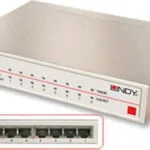 Lindy 25045 Managed L2 Switch με 8 Θύρες Gigabit (1Gbps) Ethernet και 8 SFP Θύρες