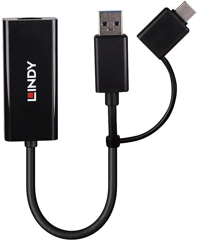 Lindy 43412 Αντάπτορας Δικτύου USB-C με Ενσύρματη Σύνδεση Ethernet Lindy 43412 Αντάπτορας Δικτύου USB-C με Ενσύρματη Σύνδεση Ethernet - Image 1
