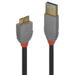 Lindy Anthra Line Regular USB 2.0 to micro USB Cable 2m (36767) 1τμχ