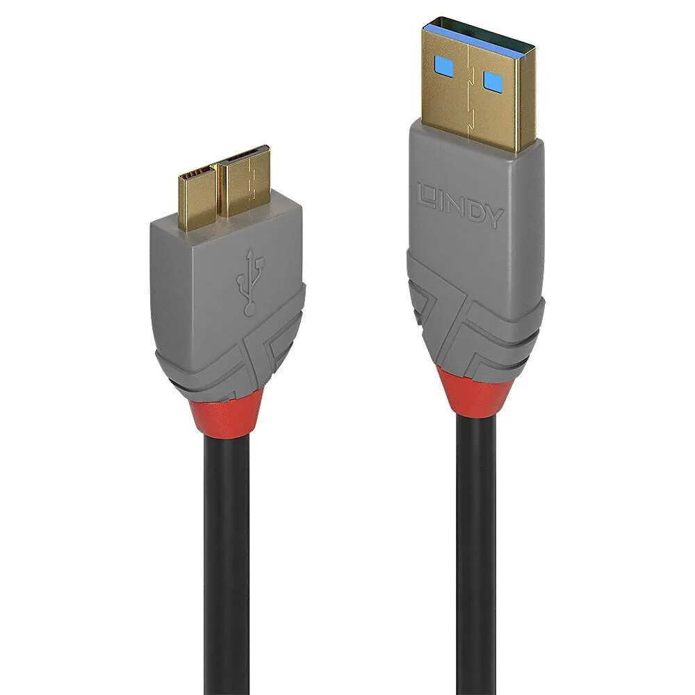 Lindy Anthra Line Regular USB 2.0 to micro USB Cable 2m (36767) 1τμχ Lindy Anthra Line Regular USB 2.0 to micro USB Cable 2m (36767) 1τμχ - Image 1