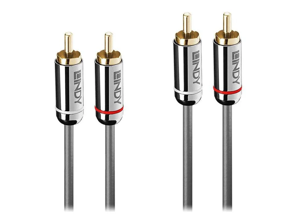 Lindy Cable 2x RCA male - 2x RCA male 5m 35348 Lindy Cable 2x RCA male - 2x RCA male 5m 35348 - Image 1