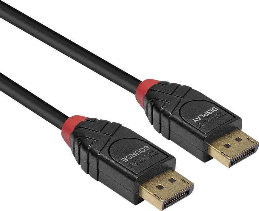 Lindy Cable DisplayPort male - DisplayPort male 5m Μαύρο (41167) Lindy Cable DisplayPort male - DisplayPort male 5m Μαύρο (41167) - Image 1