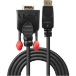 Lindy Cable DisplayPort male - VGA male 0.5m Μαύρο (41940)