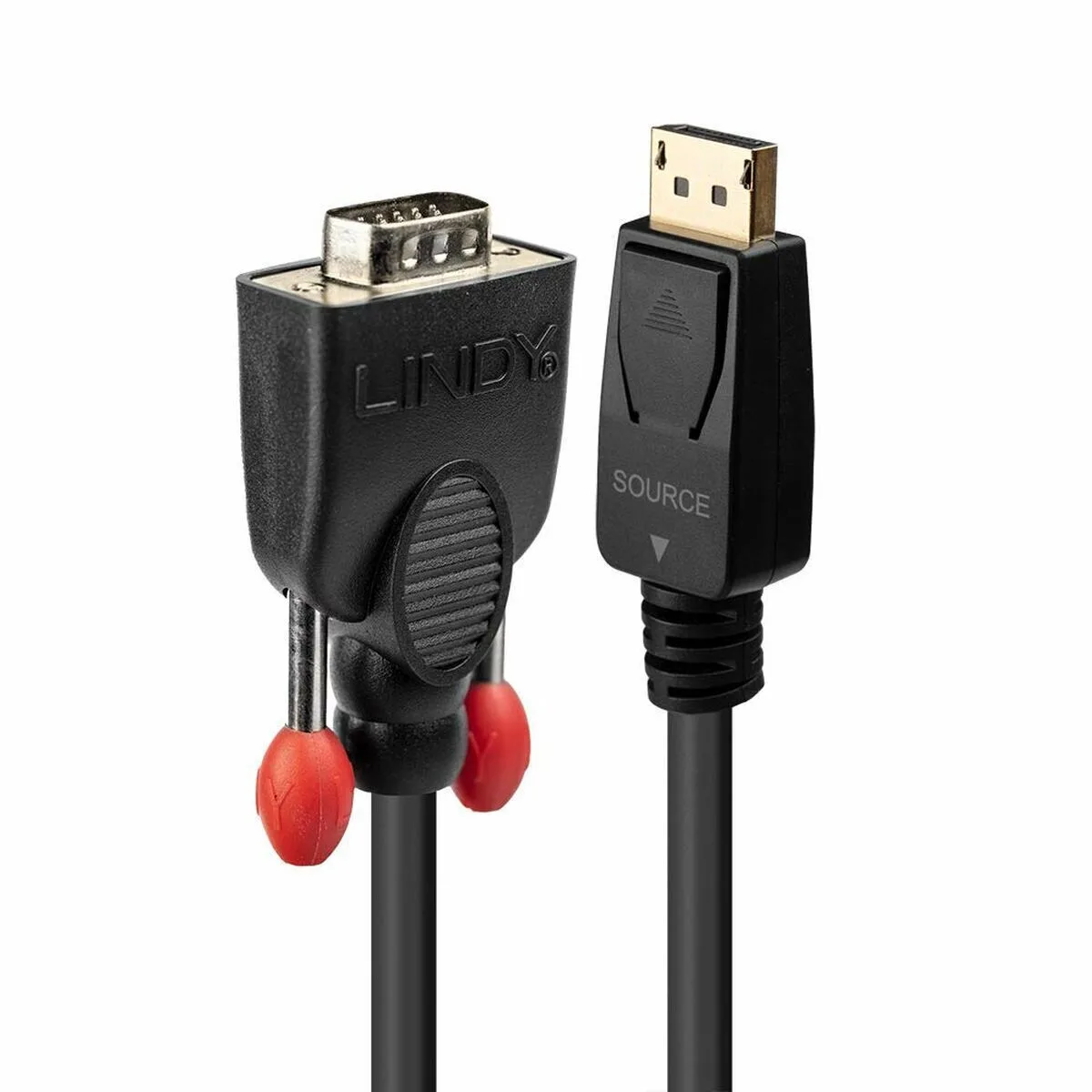 Lindy Cable DisplayPort male - VGA male 1m Μαύρο (41941) Lindy Cable DisplayPort male - VGA male 1m Μαύρο (41941) - Image 1