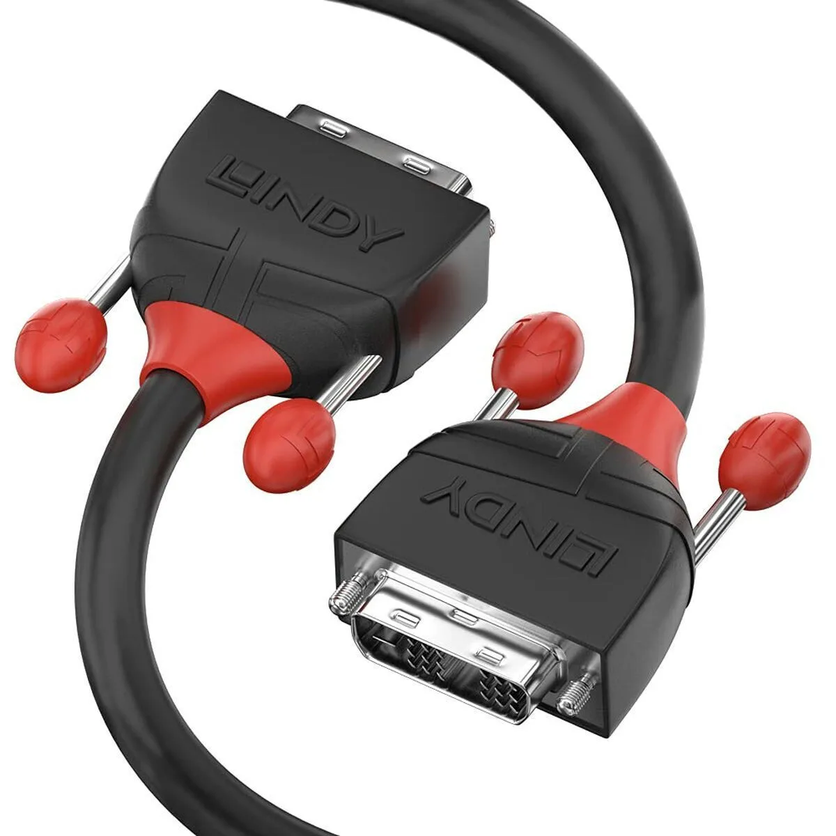 Lindy Cable DVI-D male - DVI-D male 5m Μαύρο (LINE4) Lindy Cable DVI-D male - DVI-D male 5m Μαύρο (LINE4) - Image 1