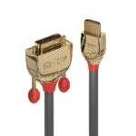 Lindy Cable DVI-D male - HDMI male 0.5m Μαύρο (36193)