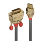 Lindy Cable DVI-D male - HDMI male 1m Μαύρο (36194)
