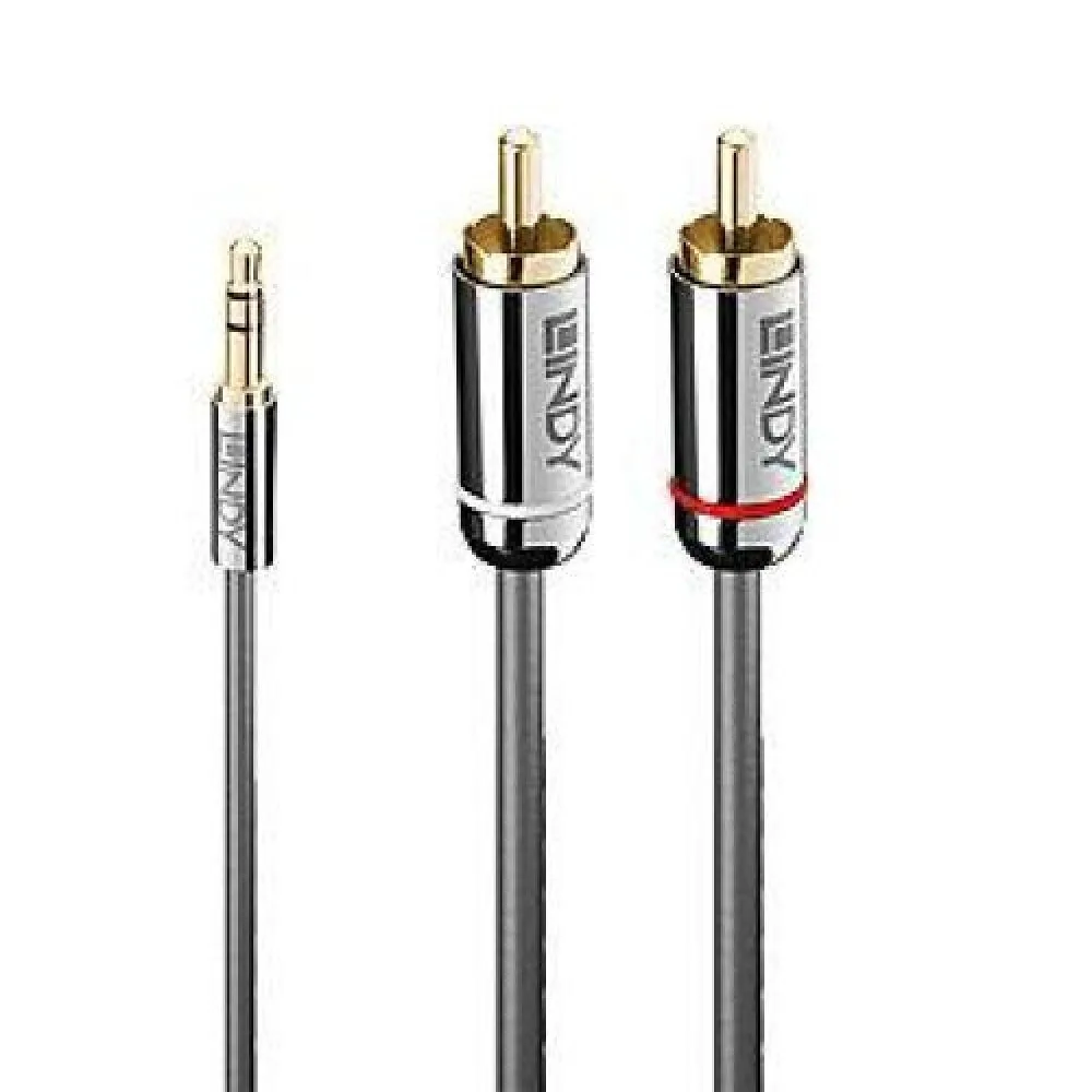 Lindy Καλώδιο Ήχου 3.5mm male - 2x RCA male Μαύρο 10m 35337 Lindy Καλώδιο Ήχου 3.5mm male - 2x RCA male Μαύρο 10m 35337 - Image 1