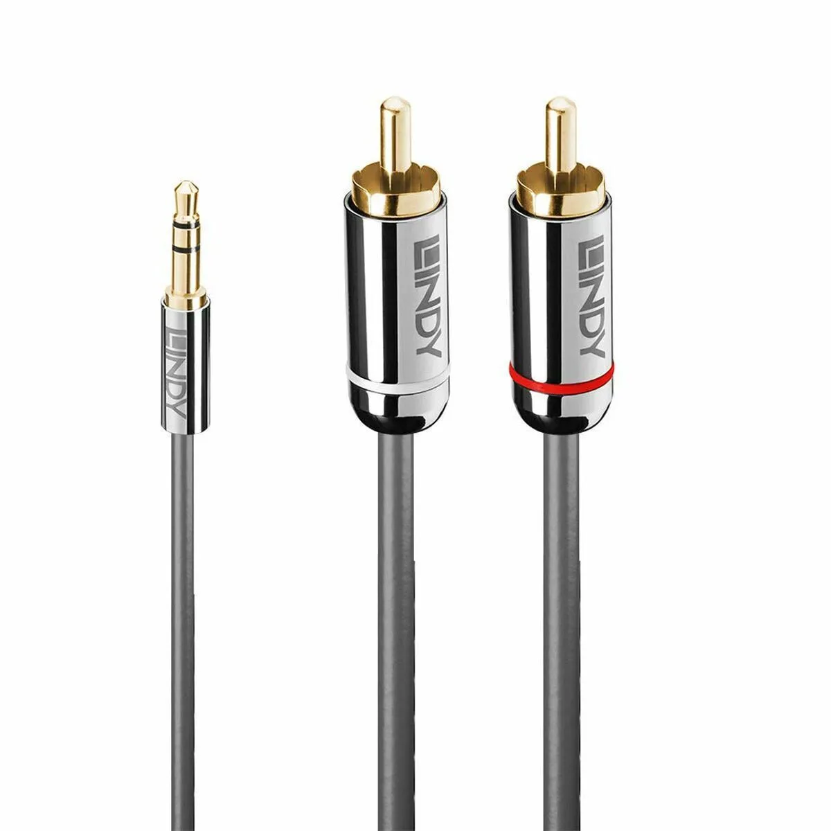 Lindy Καλώδιο Ήχου 3.5mm male - 2x RCA male Μαύρο S7715219 Lindy Καλώδιο Ήχου 3.5mm male - 2x RCA male Μαύρο S7715219 - Image 1