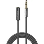 Lindy Καλώδιο Ήχου 3.5mm male - 3.5mm female Μαύρο 0.5m 35326