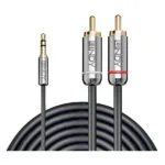 Lindy Καλώδιο Ήχου 3.5mm male - 3.5mm male Μαύρο 5m 35336