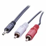 Lindy Καλώδιο Ήχου 3.5mm male - RCA male Μπλε 10m 35685