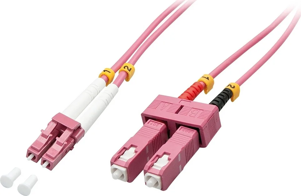 Lindy Καλώδιο Οπτικής Ίνας LC-SC 5m Ροζ 46363 Lindy Καλώδιο Οπτικής Ίνας LC-SC 5m Ροζ 46363 - Image 1